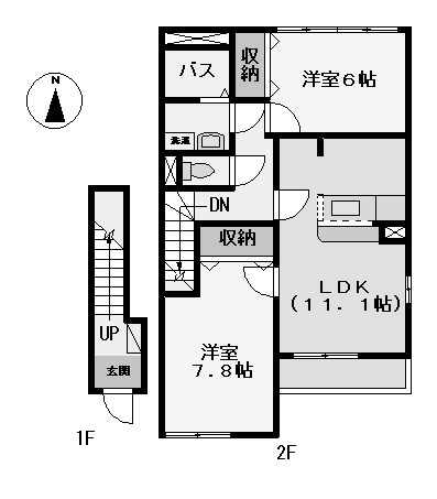 ポーラスター　0618　号室違い空き201　6.7万円
