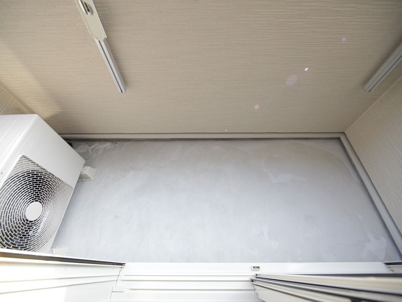 南向きのバルコニー