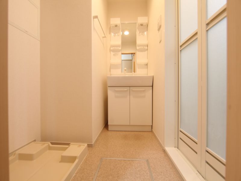 脱衣所 シャンプードレッサー付き