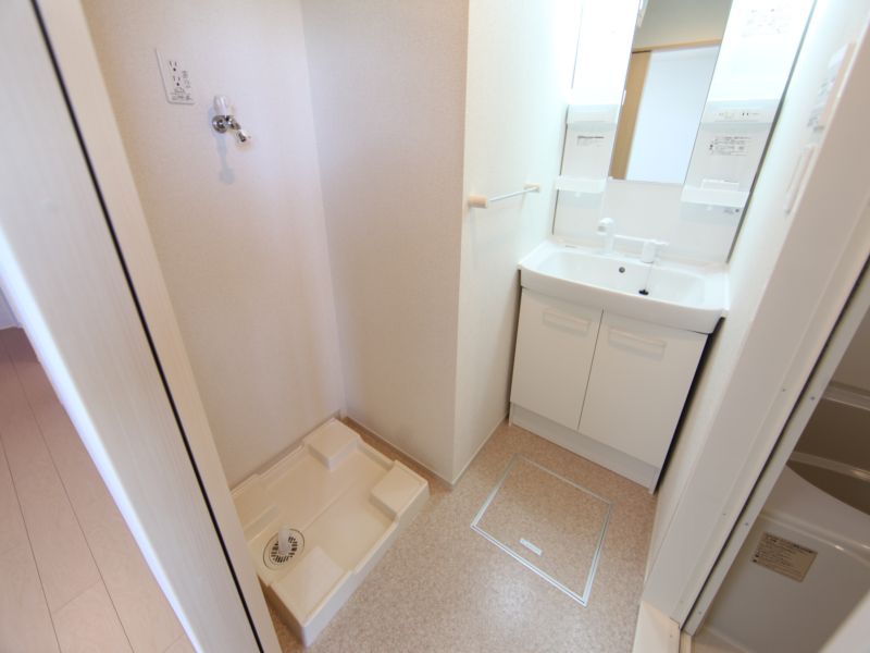 脱衣所 シャンプードレッサー付き