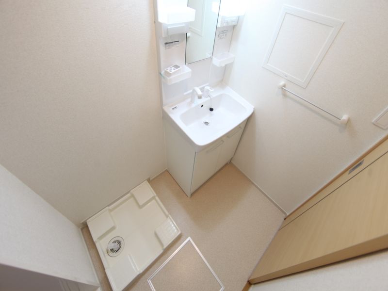 洗面脱衣場 シャンドレ 室内洗濯機置場