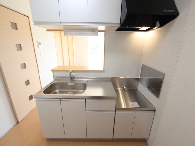 カウンターキッチン 二口コンロ設置可