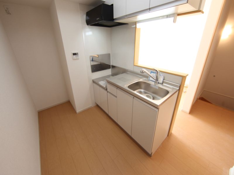 カウンターキッチン(ガス2口コンロ設置可)