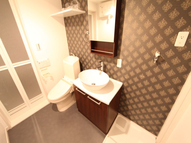 脱衣所 オシャレなシャンプードレッサー