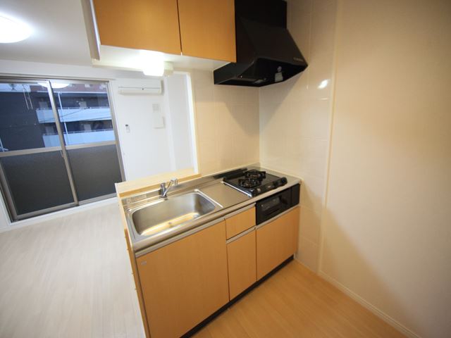 カウンターキッチン(2口ガスコンログリル付き)