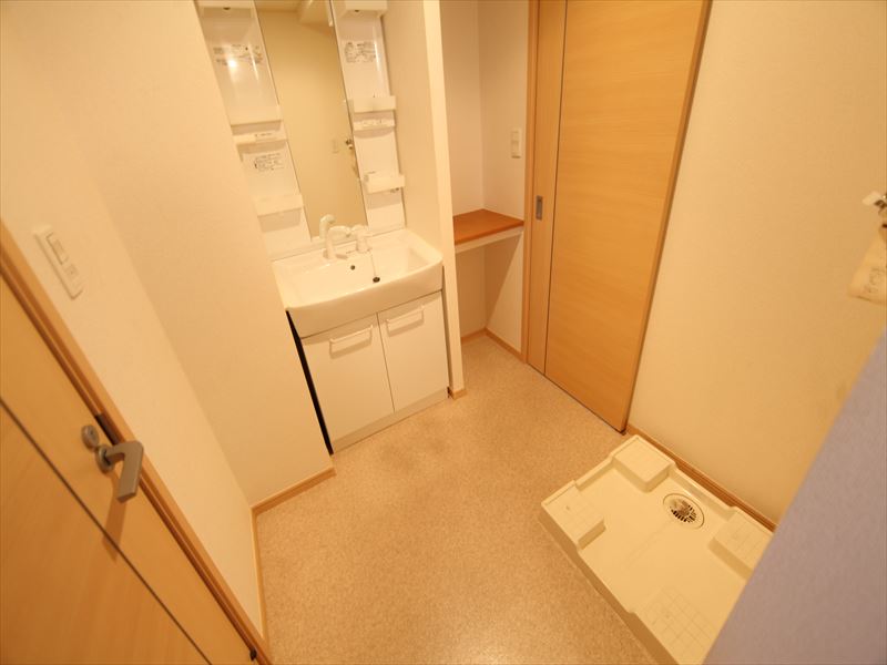 脱衣場室内洗濯機置き場