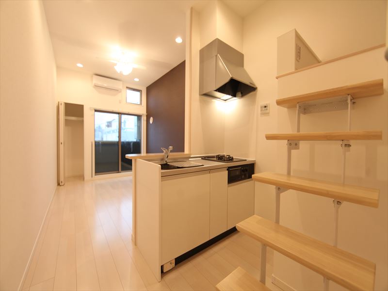 システムキッチン(ガス2口コンロ)