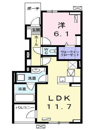 LDK11.7帖 洋室6.1帖 家電ご用意できます