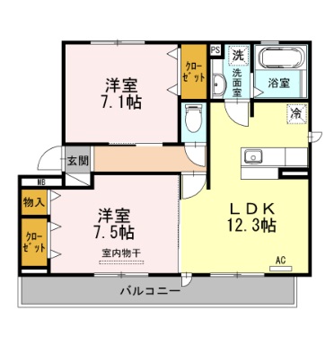ソレイユ伍番館（D-room服部）　0203　モデルルーム