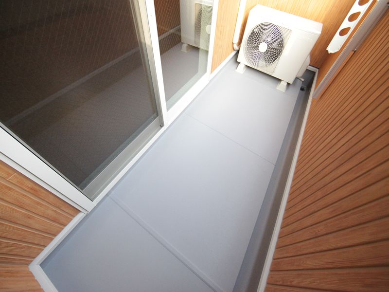 南向きのバルコニー