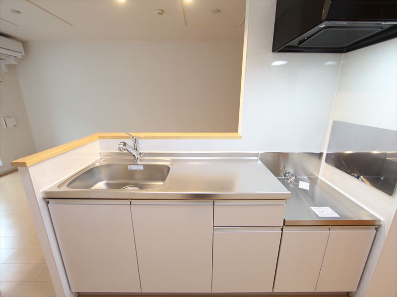 カウンターキッチン 2口コンロ設置可