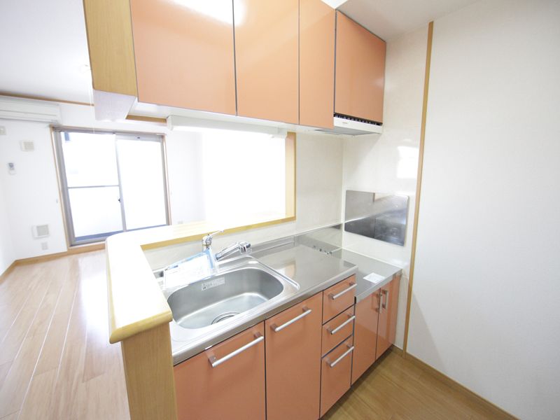 カウンターキッチン(2口コンロ設置可)