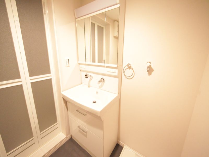 脱衣所 シャンプードレッサー付(3面鏡)