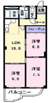 3LDK オール洋間 家電ご用意できます