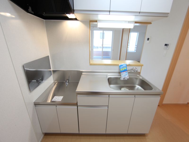 カウンターキッチン(ガス2口コンロ設置可)