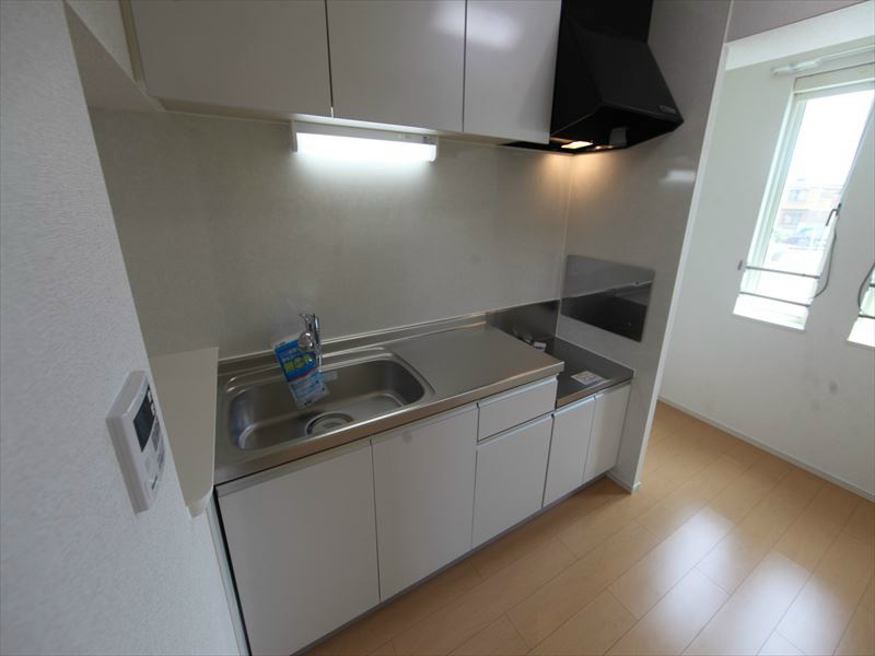 キッチン ガス2口コンロ設置可