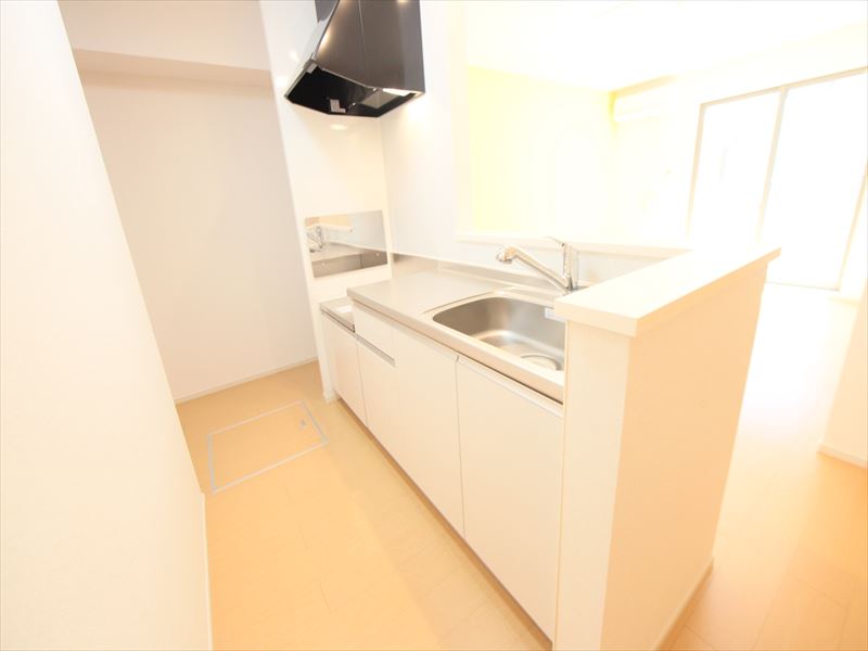 同タイプカウンターキッチン 2口コンロ設置可