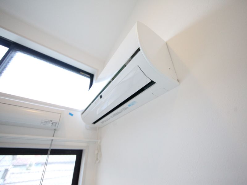 エアコン付 室内物干し付