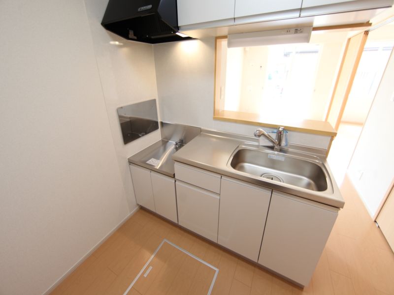 カウンターキッチン(ガス2口コンロ設置可)