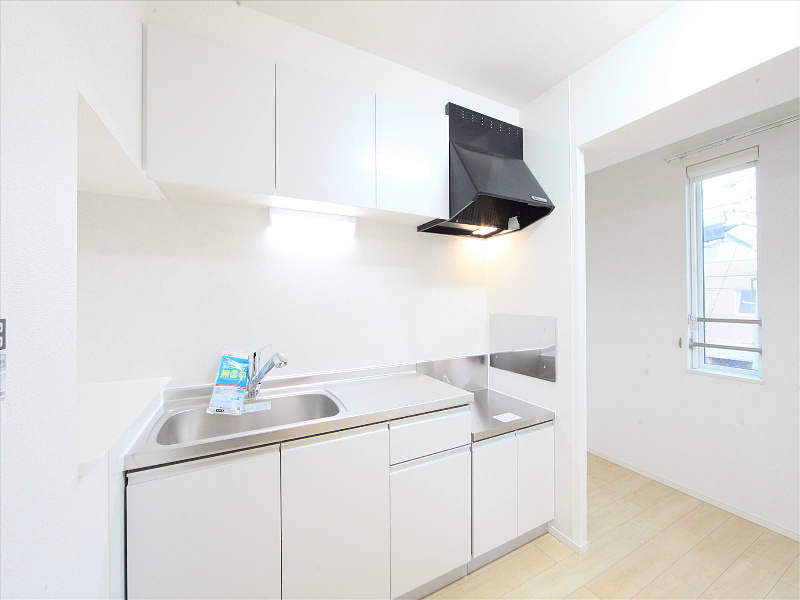 キッチン ガス2口コンロ設置可