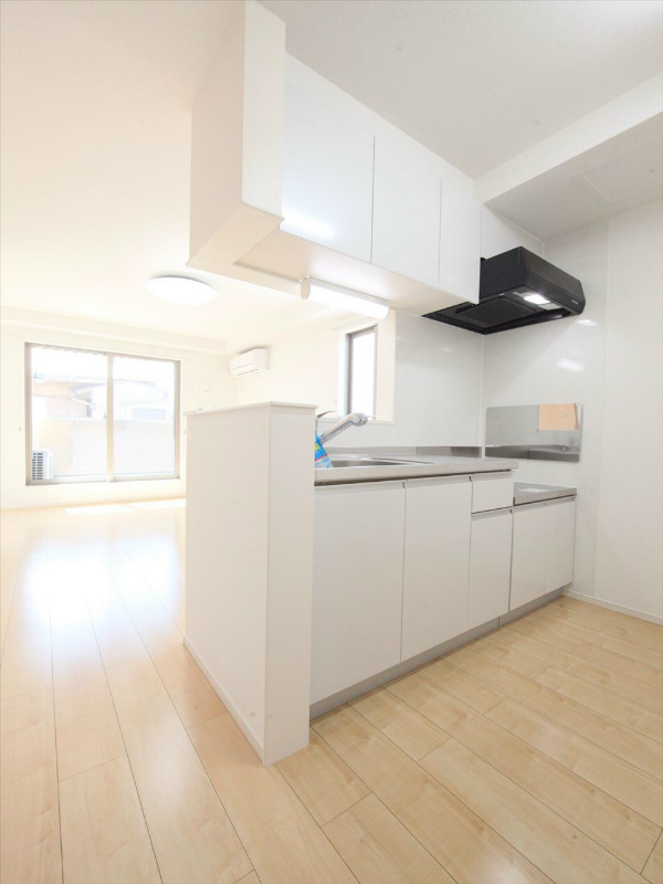 カウンターキッチン 2口コンロ設置可