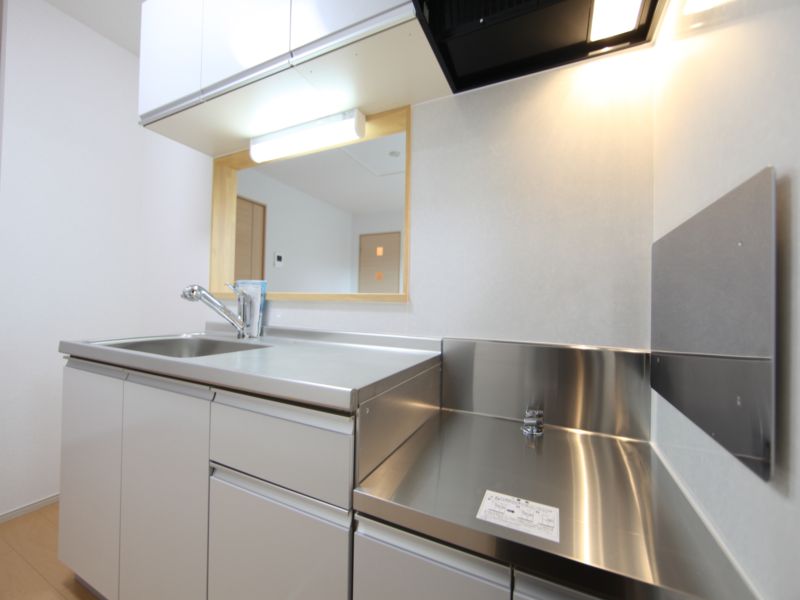 カウンターキッチン 2口コンロ設置可