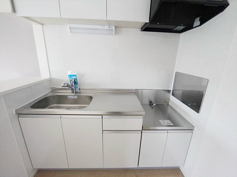 モデルルーム ガスキッチン (二口コンロ設置可)