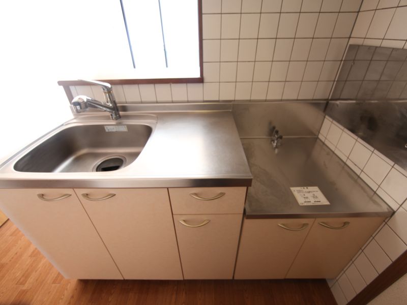 カウンターキッチン 二口ガスコンロ設置可