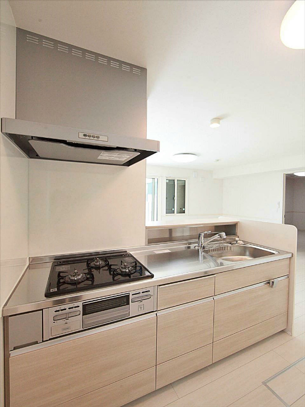 システムキッチン(3口コンロ・グリル付)