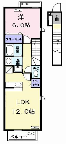 LDK12帖　洋室6帖