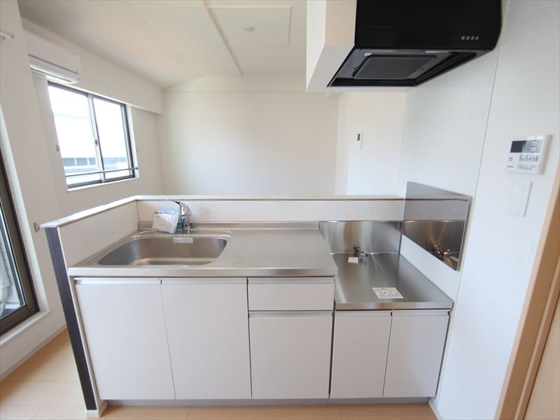 カウンターキッチン2口コンロ設置可