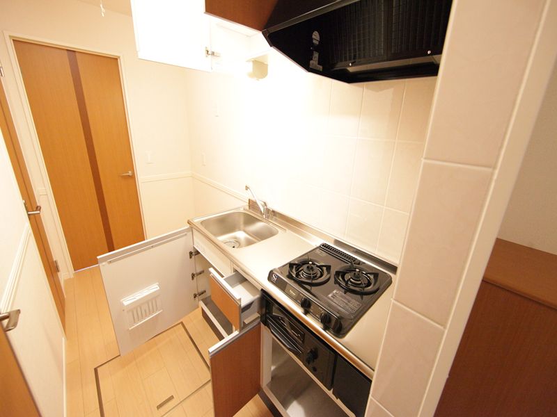 同施工会社類似物件 システムキッチン(ガス2口コンロ・グリル付き)