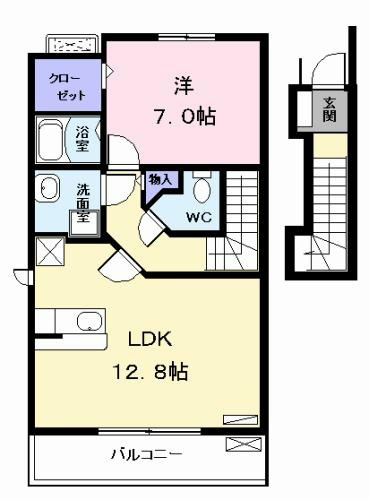 LDK12.8帖 洋室7帖
