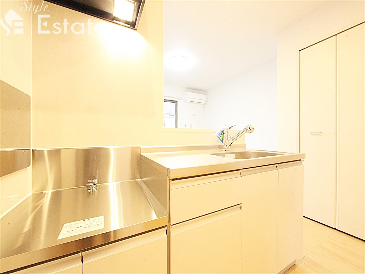 キッチン 2口ガスコンロ設置可