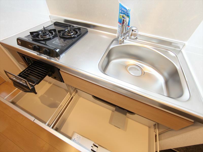 キッチン 収納充実しています