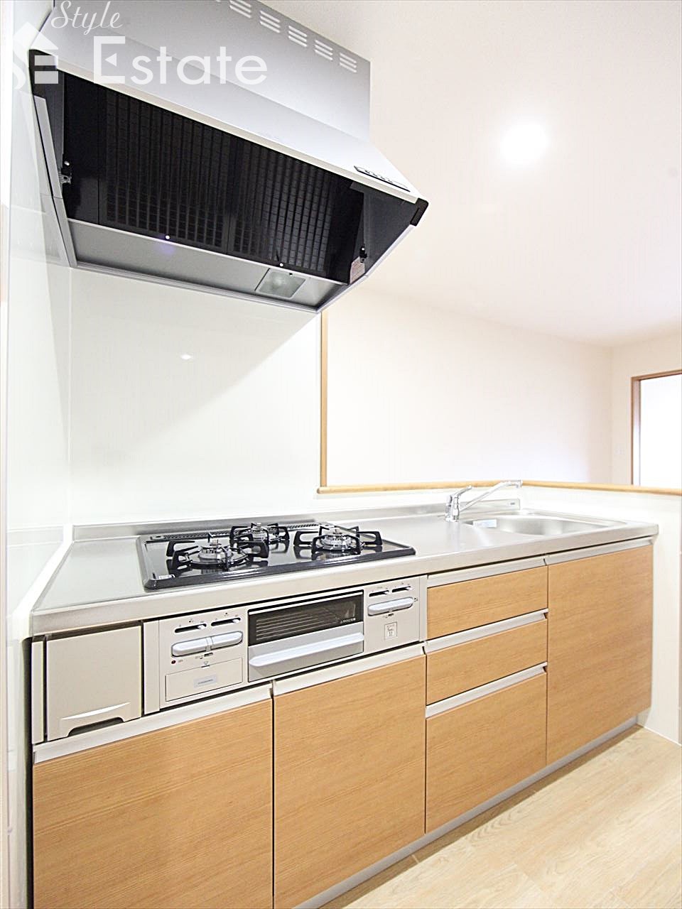 システムキッチン 3口コンロ グリル付