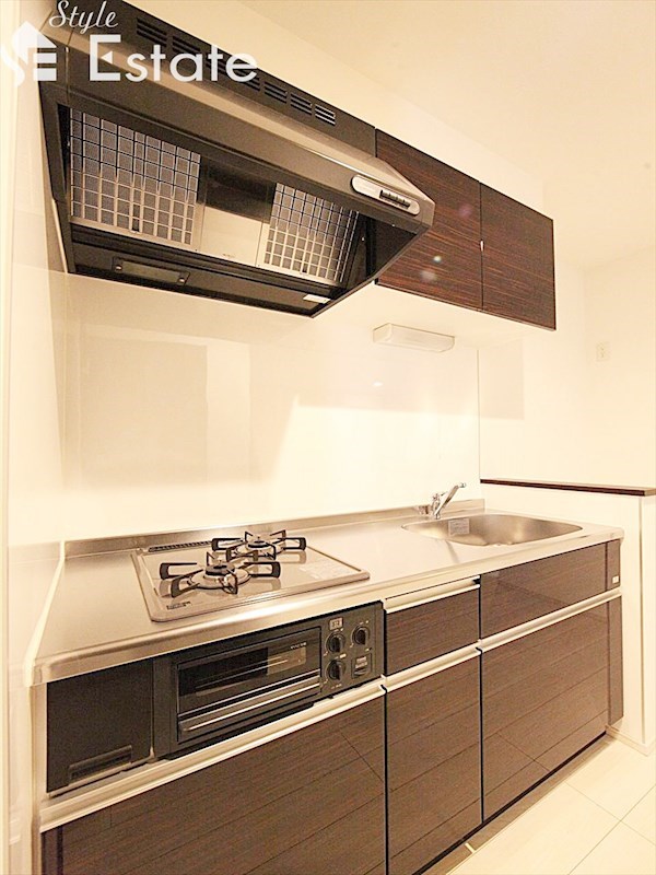 システムキッチン 2口コンロ グリル付 反転あり