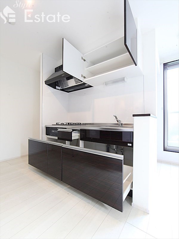 システムキッチン 2口コンロ グリル付 反転あり