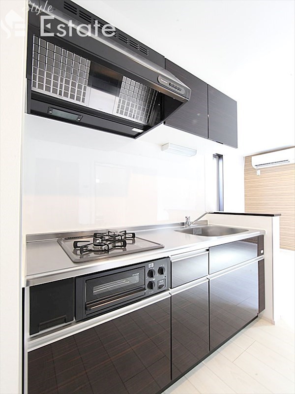 システムキッチン 2口コンロ グリル付 反転あり