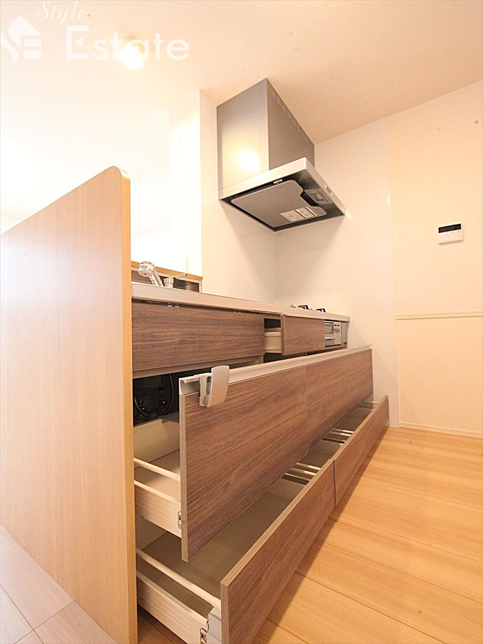 システムキッチン 3口コンロ グリル付