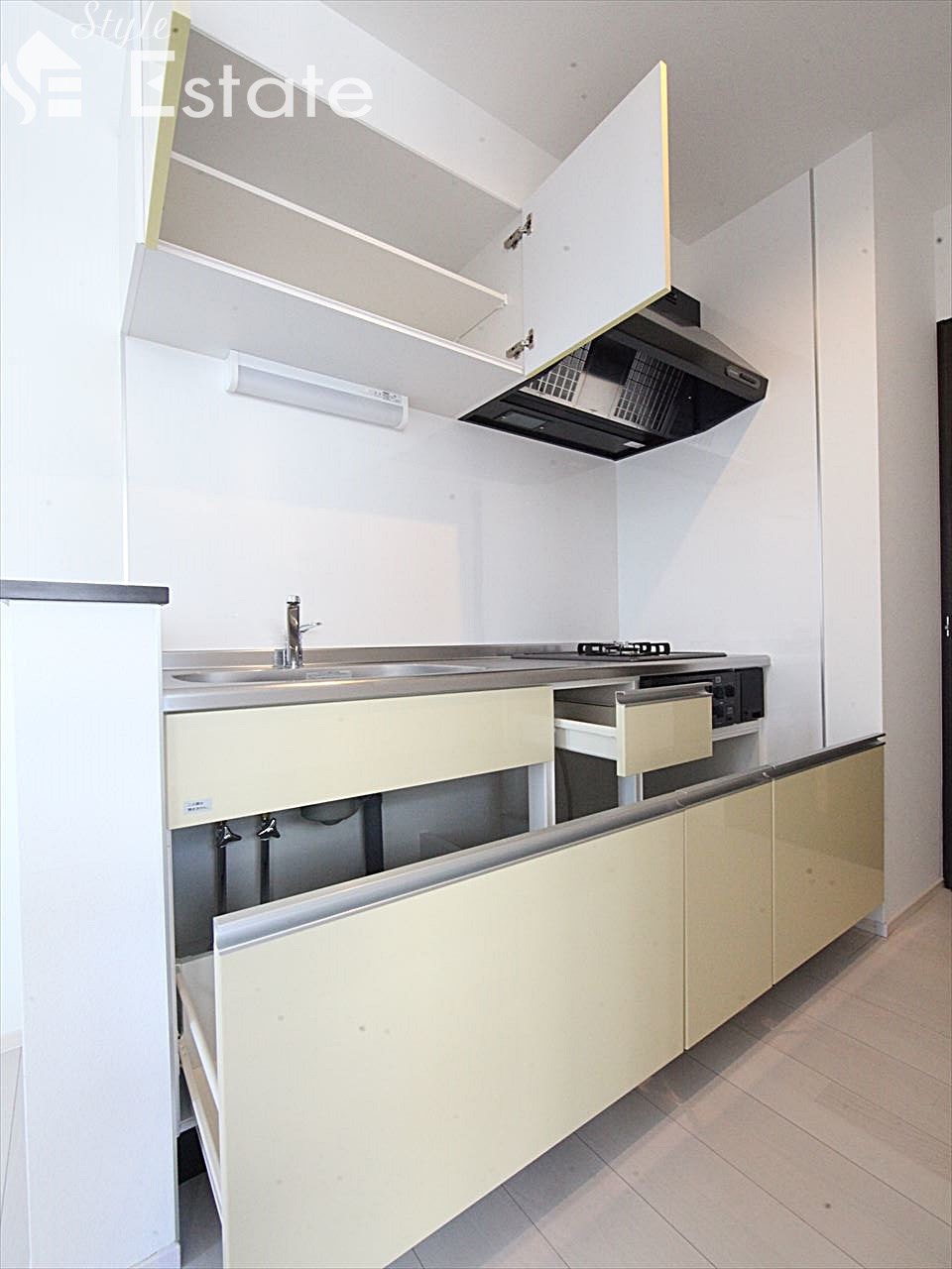 システムキッチン 2口コンロ グリル付