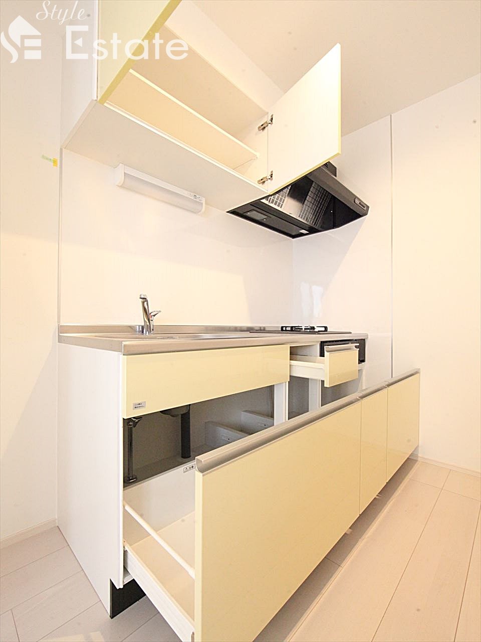 システムキッチン 2口コンロ グリル付