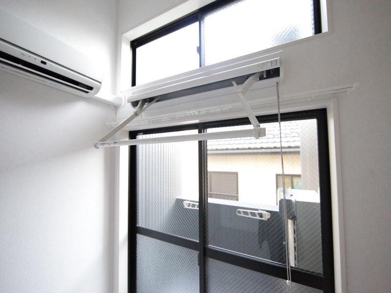 エアコン付 室内物干し
