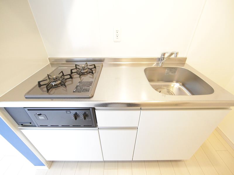 システムキッチン(ガス2口コンロ)