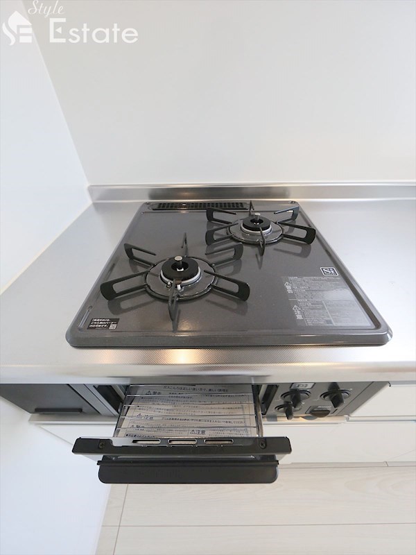 ガステーブル(二個口) グリル付