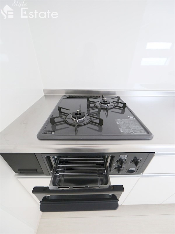 ガステーブル(二個口) グリル付