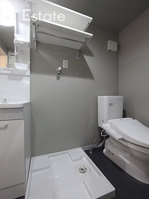 洗濯機置き場棚