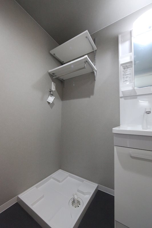 洗濯機置き場棚