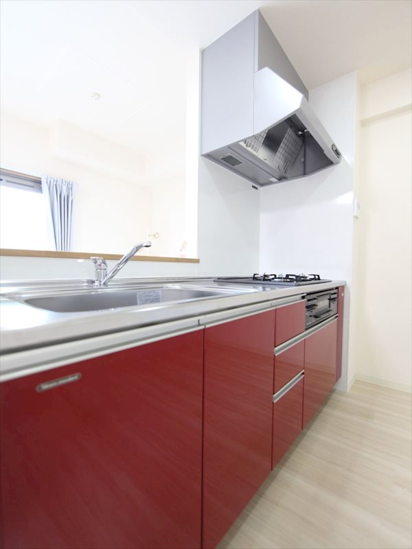 システムキッチン★3口ガスロ月★グリル付