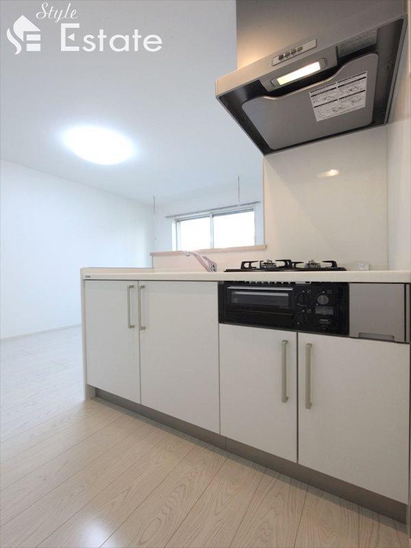 システムキッチン★2口ガスコンロ付★グリル付